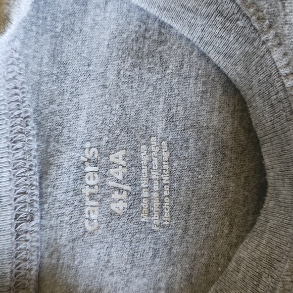 Kids Construction Theme Long Sleeve Shirts - Red and Gray - Picture 3 of 5